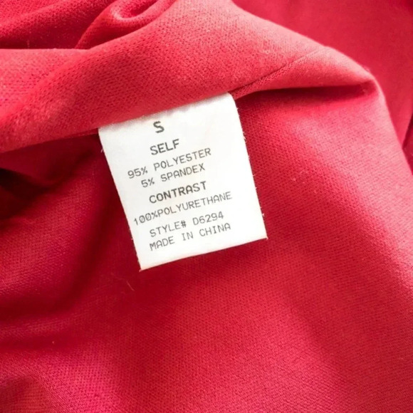 Hommage Red and Black Pencil Dress Sz Small - Picture 10 of 10